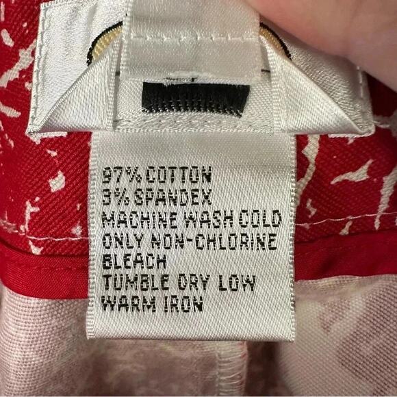 Talbots Red Floral Paisley front plate, Mini Skirt Women’s feminine plus Size - Picture 5 of 8